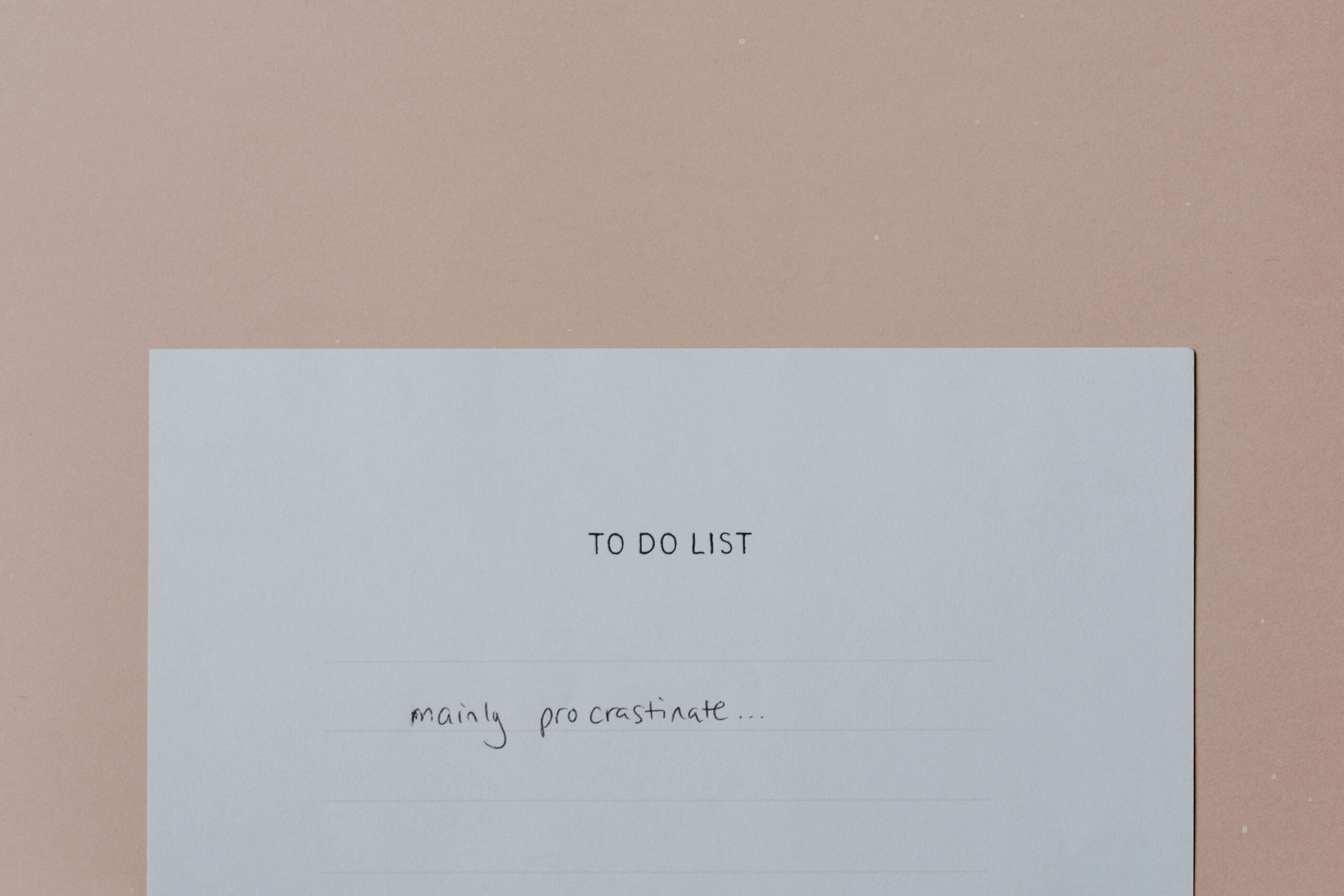 Perfectionism and procrastination creating overwhelm in high achievers